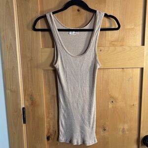 Micheal Stars Chic Beige Sleeveless Top